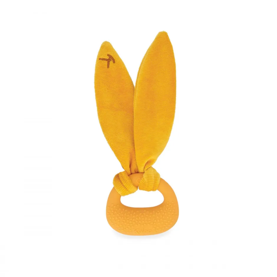 Anneau de dentition en silicone lapin - Ocre<Kaloo Discount