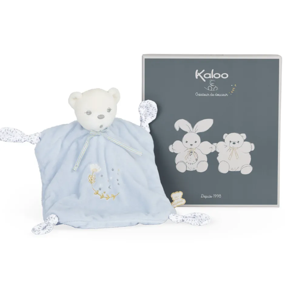 Doudou ourson 4 noeuds Bleu<Kaloo Cheap