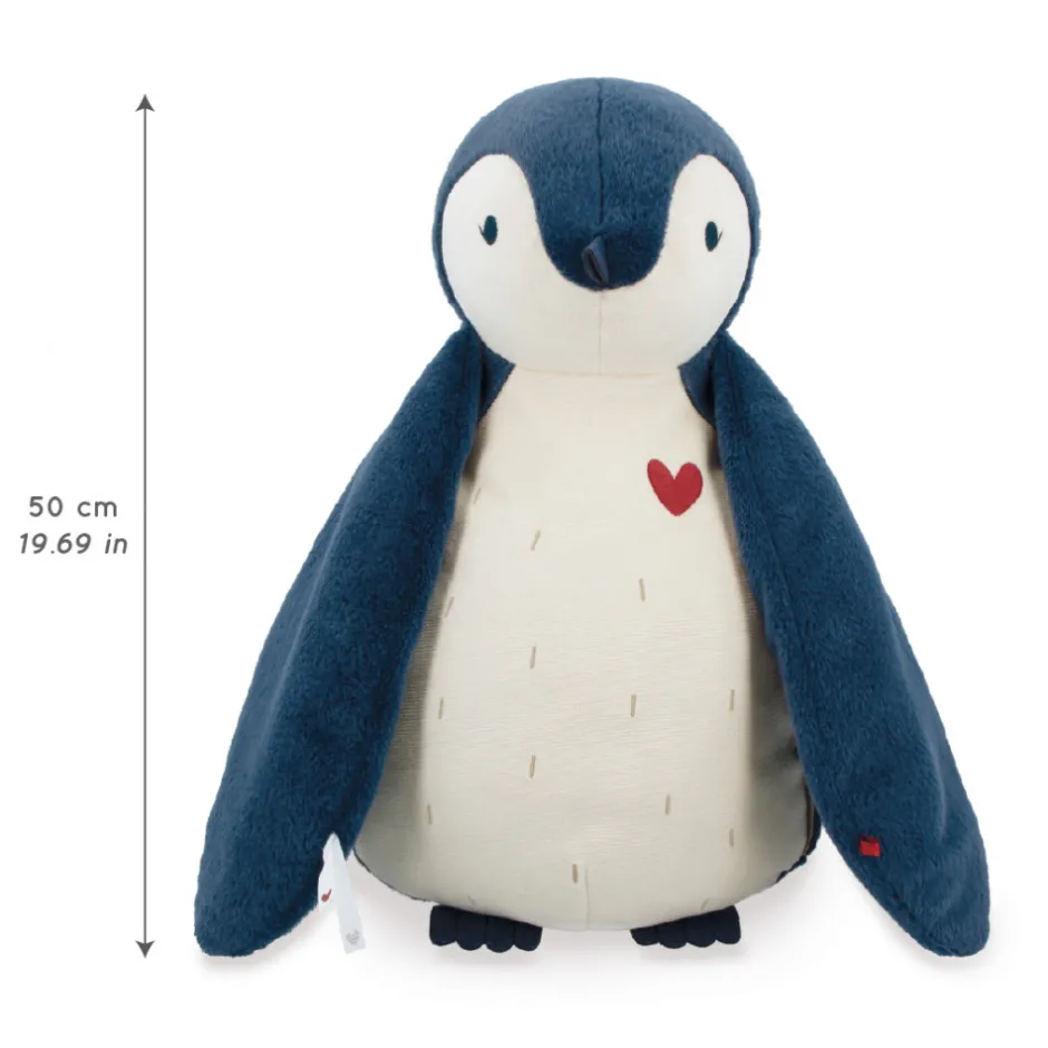 Grande peluche manchot - 50 cm et lange d'emmaillotage<Kaloo Online