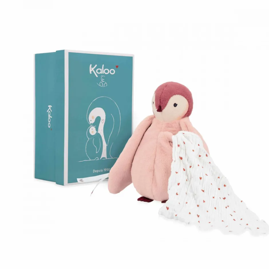 Peluche à bisous manchot Rose<Kaloo Outlet